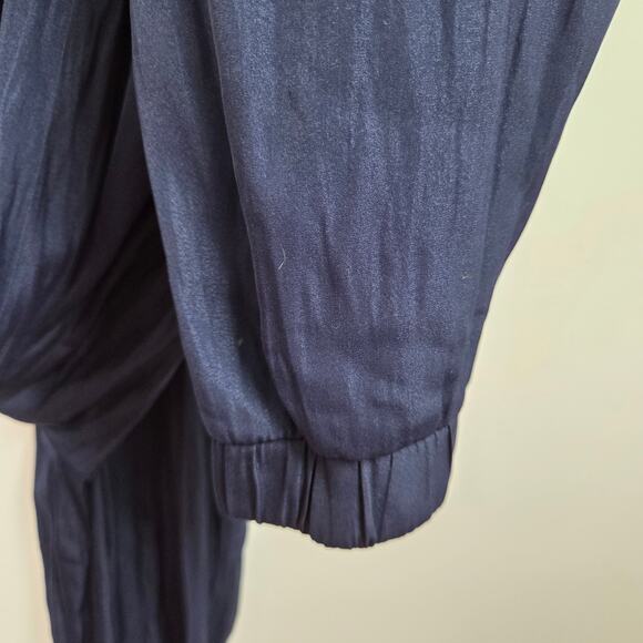 Lilly Pulitzer Women Emiko Strapless Jumpsuit Size XS Pockets In True Navy - Picture 4 of 7